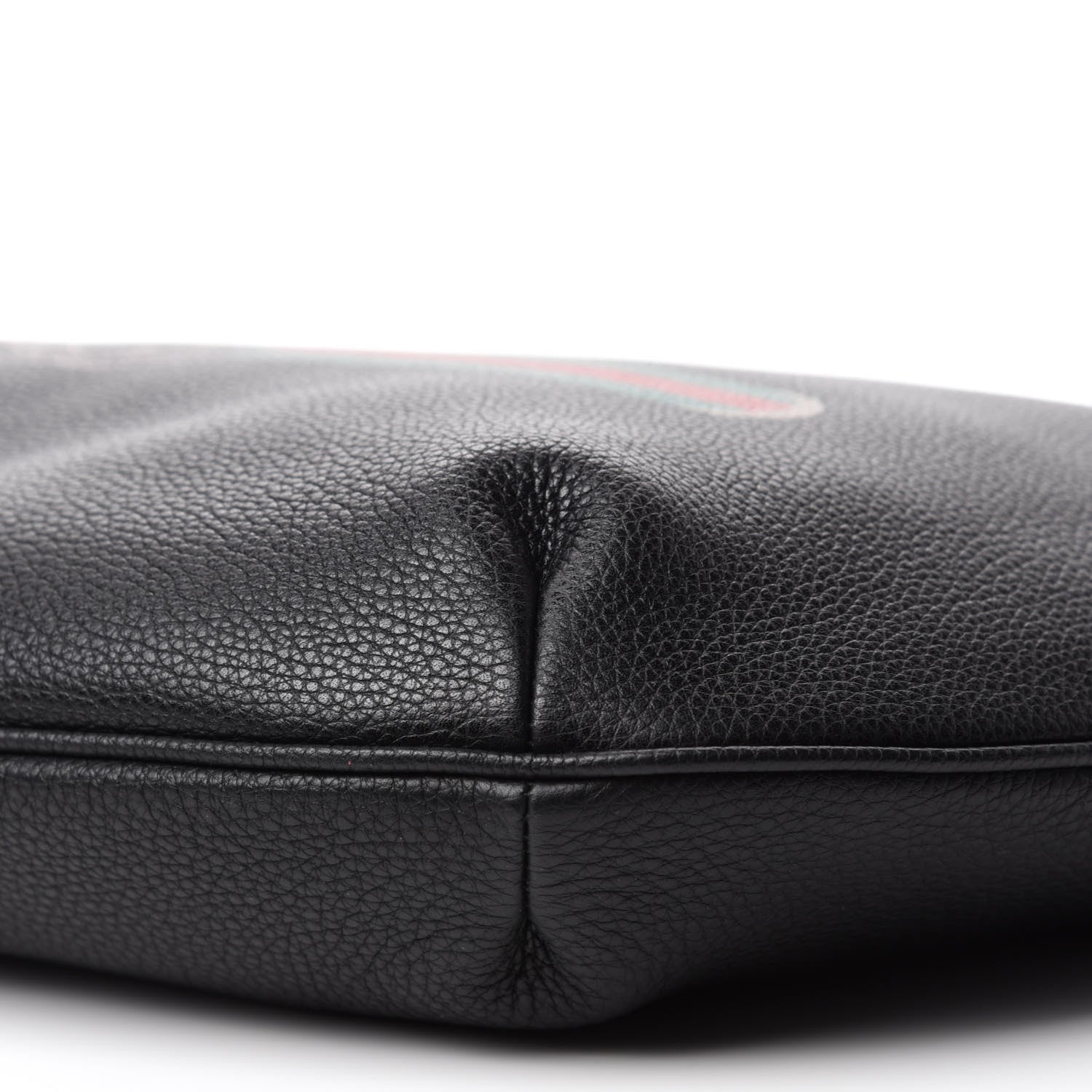 Gucci Grained Calfskin Logo Half Moon Hobo Black 7 of 10