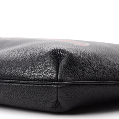 Gucci Grained Calfskin Logo Half Moon Hobo Black 7 of 10