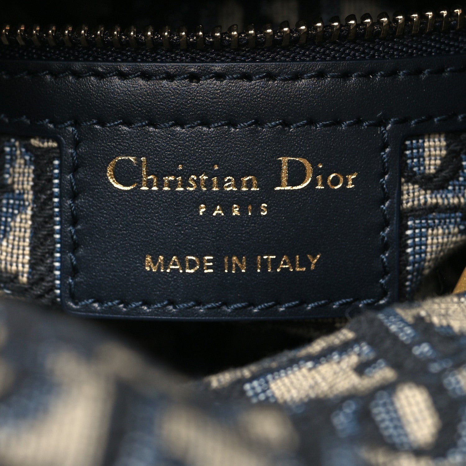 Christian Dior Wicker Oblique Mini Lady Dior Bag Blue 6 of 9