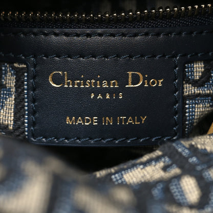 Christian Dior Wicker Oblique Mini Lady Dior Bag Blue 6 of 9