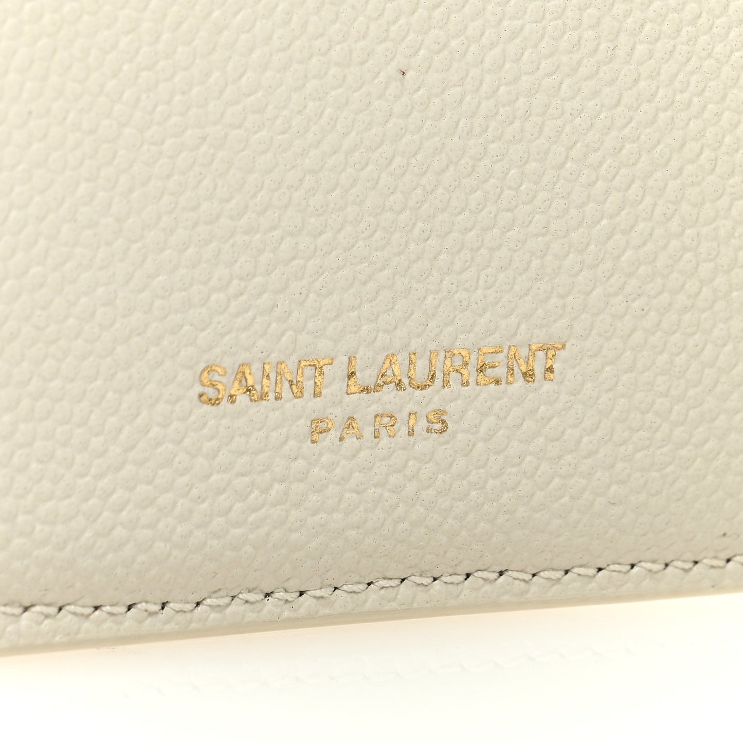 Grain De Poudre Monogram Uptown Compact Wallet Blanc Vintage