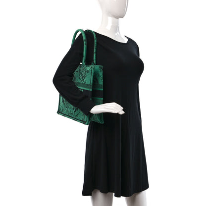 Christian Dior Canvas Embroidered Medium Zodiac Toile De Jouy Book Tote Green 2 of 8