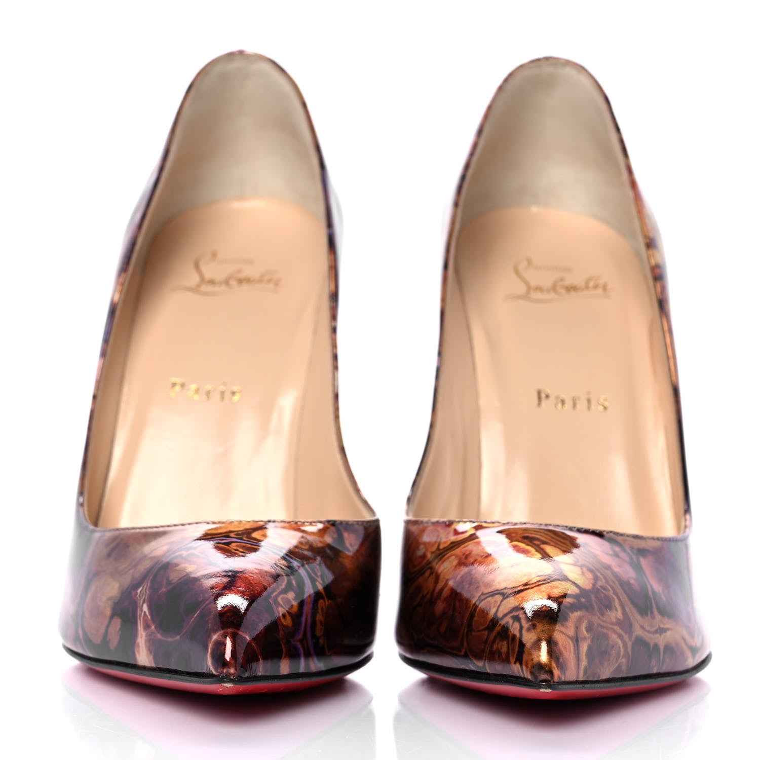 Christian Louboutin Patent Saturne Pigalle Follies 100 Pumps 39 Multicolor 2 of 8