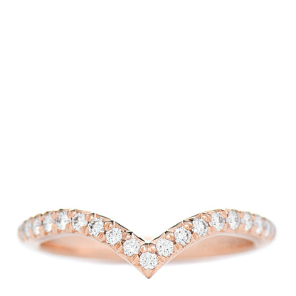 Tiffany 18K Rose Gold Diamond Soleste V Ring 48 4.5 1 of 4