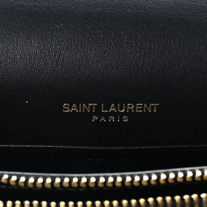 Saint Laurent Satin Monogram Kate Tassel Chain Wallet Black 5 of 8