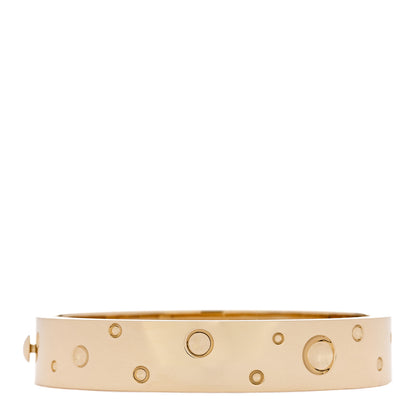 Roberto Coin 18K Yellow Gold Diamond Pois Moi Luna Bangle Bracelet 2 of 4
