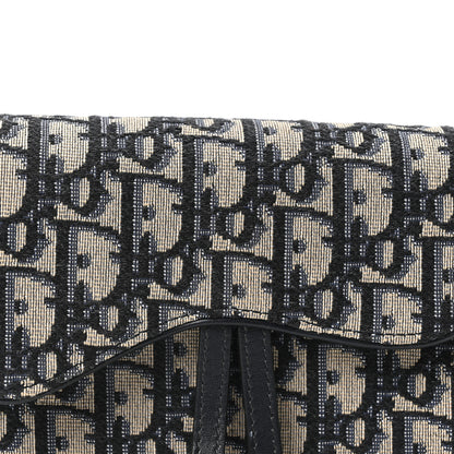 Christian Dior Oblique Saddle Belt Bag Blue 7 of 9