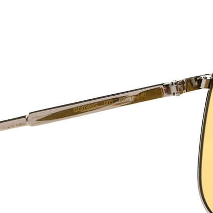 Gucci Metal Aviator Sunglasses GG0365S Silver Yellow 5 of 8