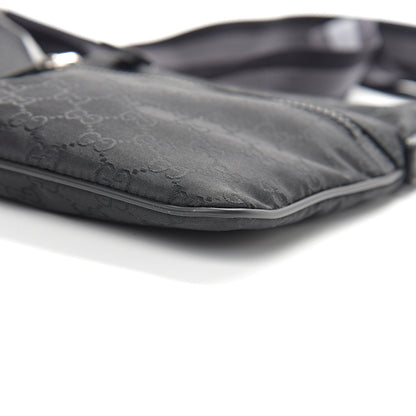 Gucci Nylon Monogram Mini Flat Messenger Bag Black 8 of 9
