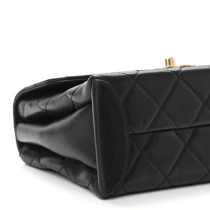 Chanel Lambskin Quilted Medium Trendy Spirit Top Handle Bag Black 9 of 11