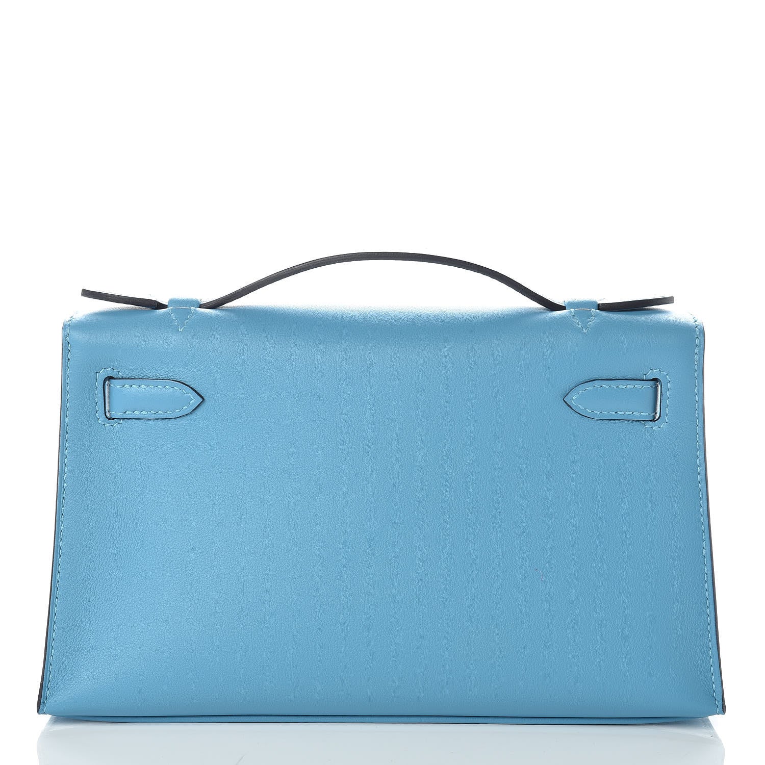 Hermes Swift Kelly Pochette Clutch Bleu Du Nord 4 of 32