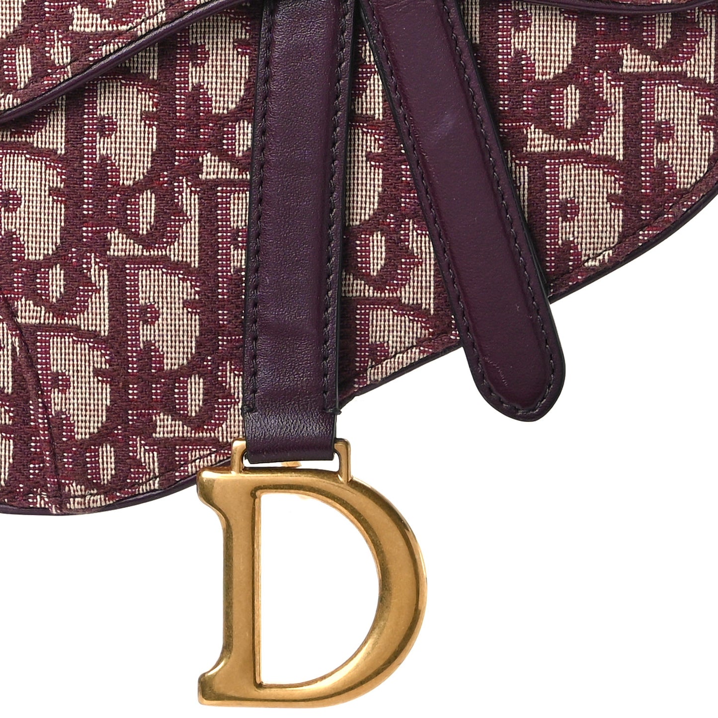 Oblique Saddle Pouch Bordeaux