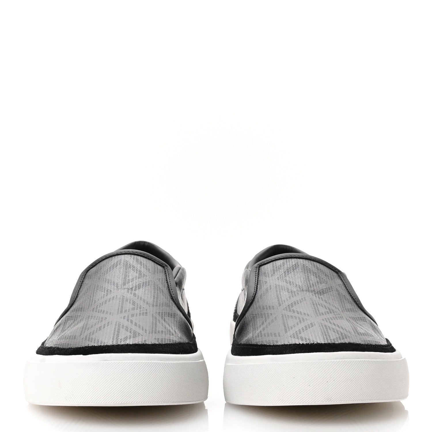 Christian Dior Canvas CD Diamond Mens Slip On Sneakers 45 Black 3 of 10