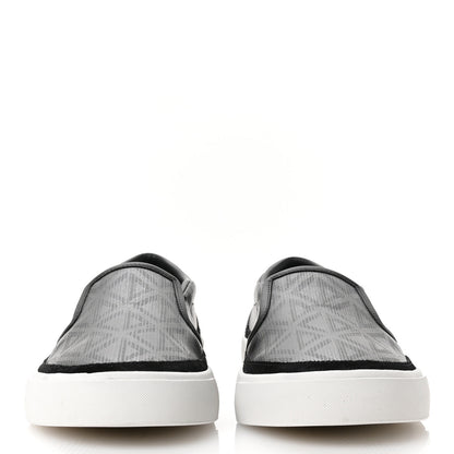Christian Dior Canvas CD Diamond Mens Slip On Sneakers 45 Black 3 of 10
