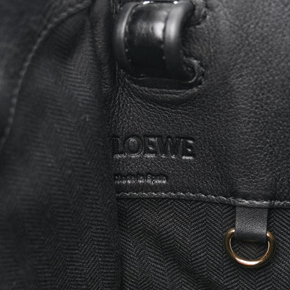 Loewe Calfskin Small Whipstitch Hammock Shoulder Bag Black 6 of 11