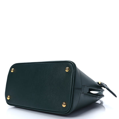 Prada Saffiano Lux Medium Open Promenade Tote Biliardo 6 of 6