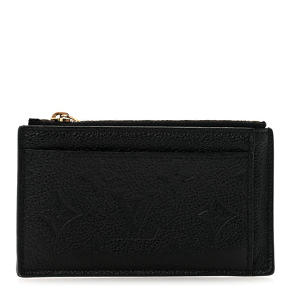 Louis Vuitton Empreinte Zipper Card Holder Black 1 of 11