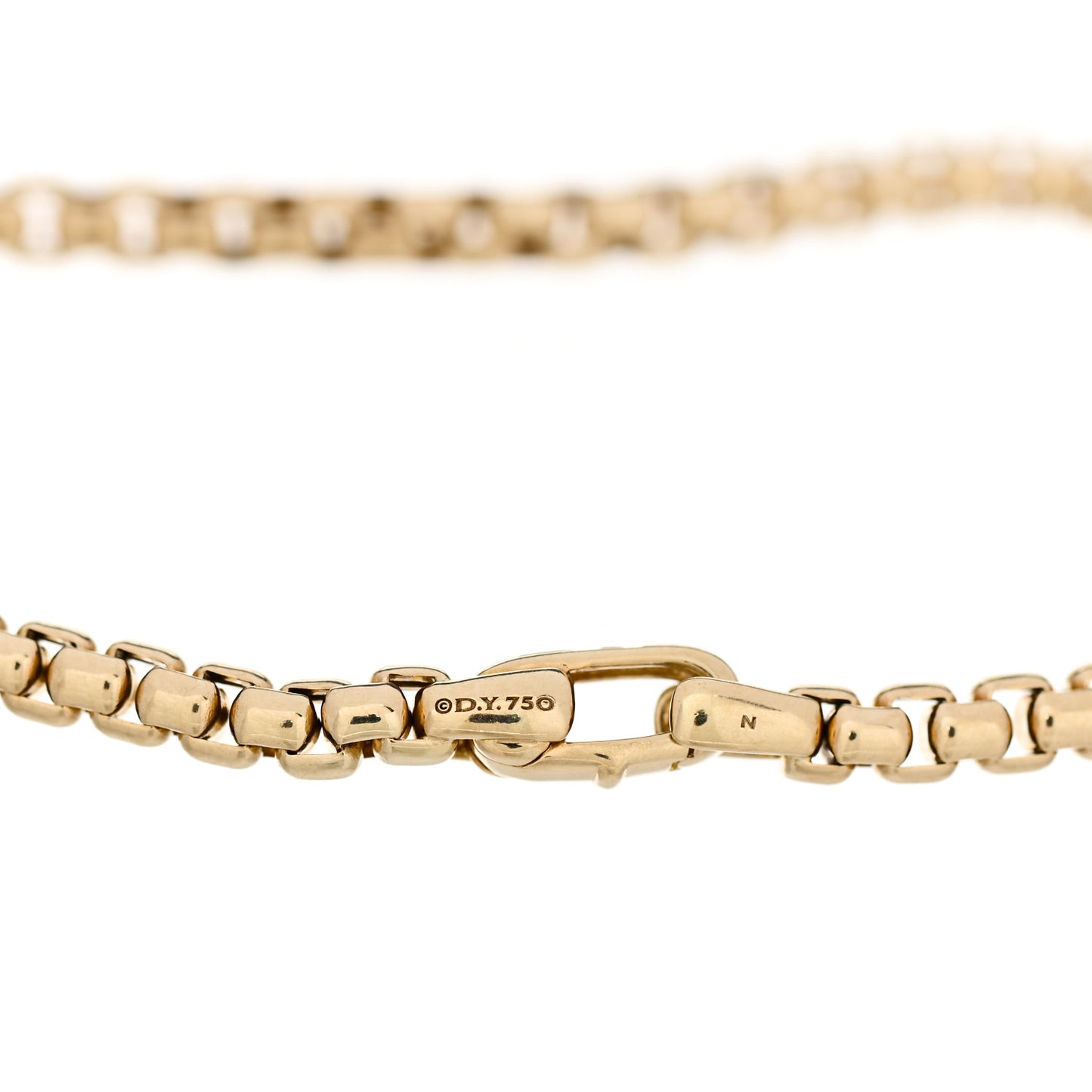 18K Yellow Gold 4mm Box Chain Bracelet