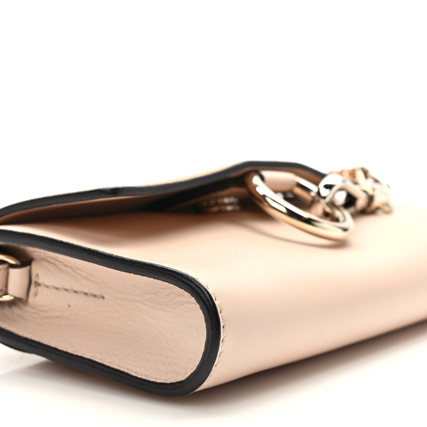 Suede Calfskin Small Faye Shoulder Bag Cement Pink