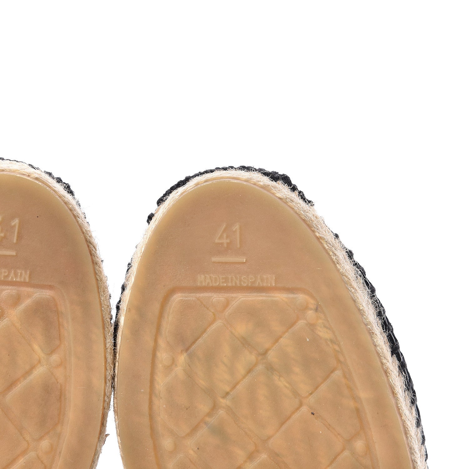 Chanel Lambskin Quilted CC Espadrilles 41 Black 6 of 11