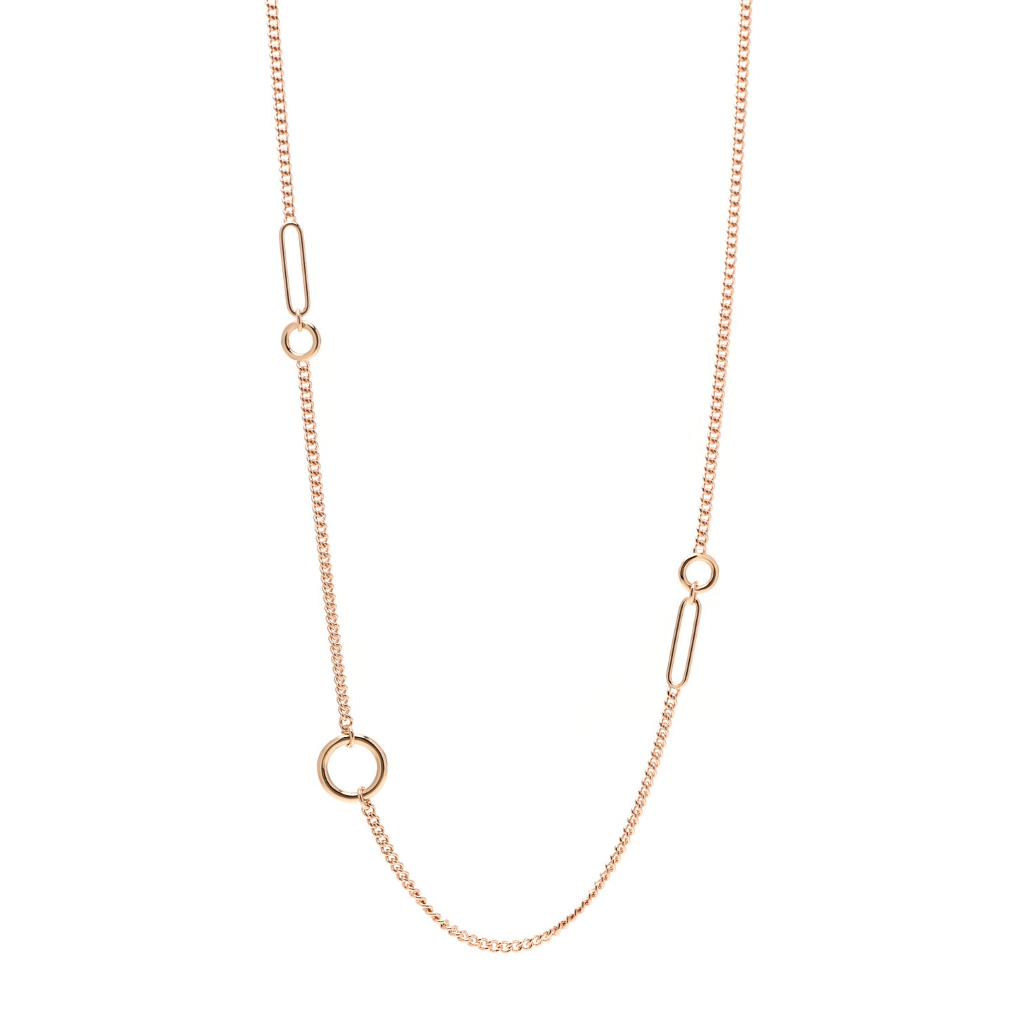 18K Rose Gold Echappee Long Necklace