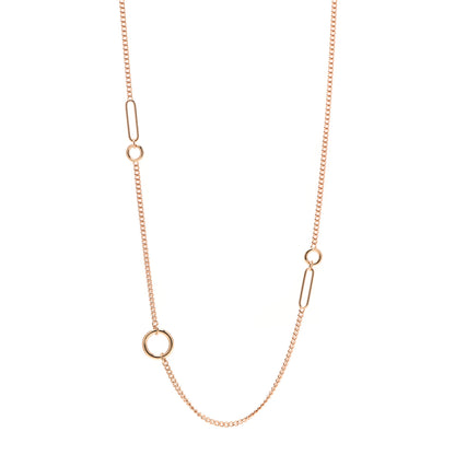 Hermes 18K Rose Gold Echappee Long Necklace 1 of 5