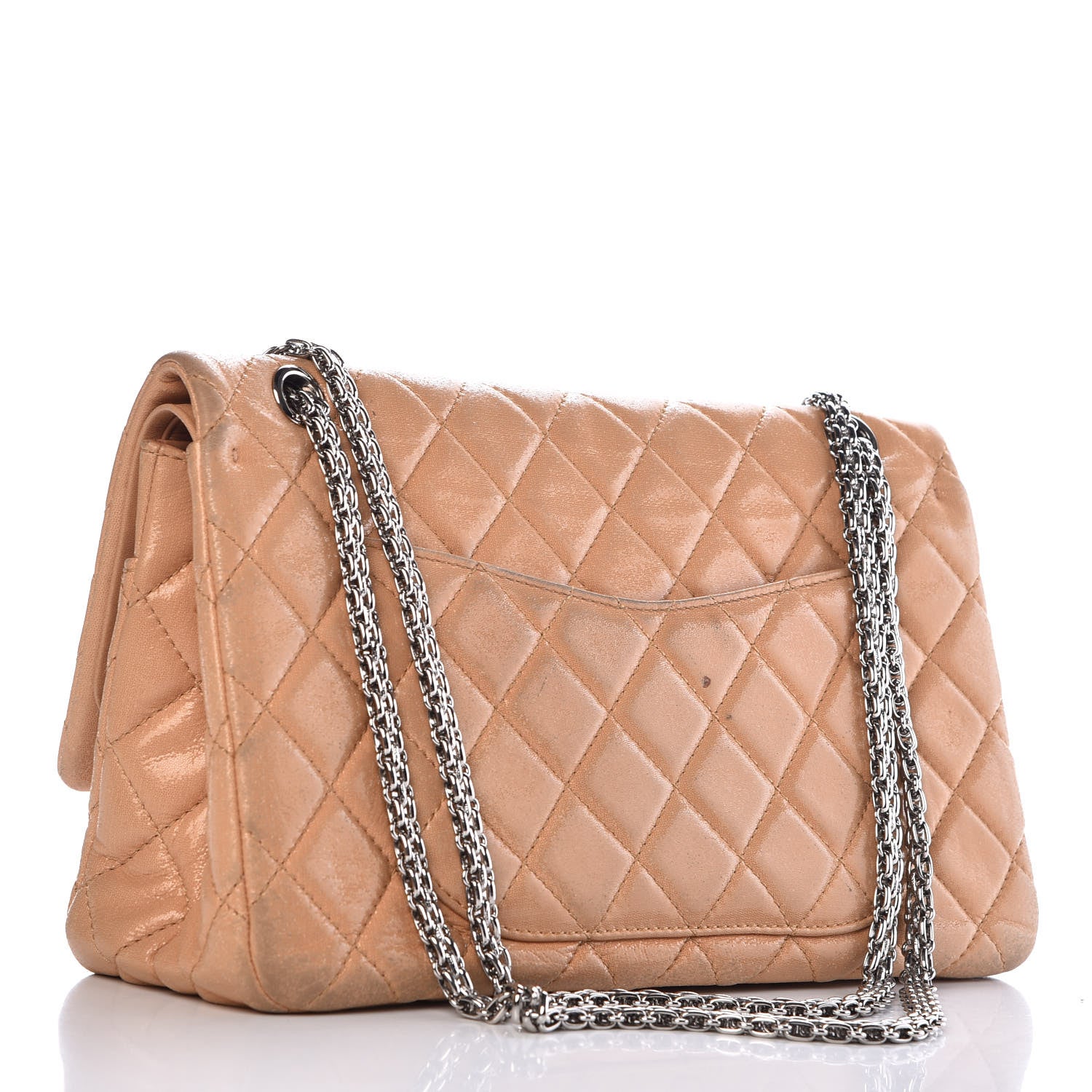 Chanel Iridescent Calfskin Quilted 2.55 Reissue 227 Flap Beige 3 of 16