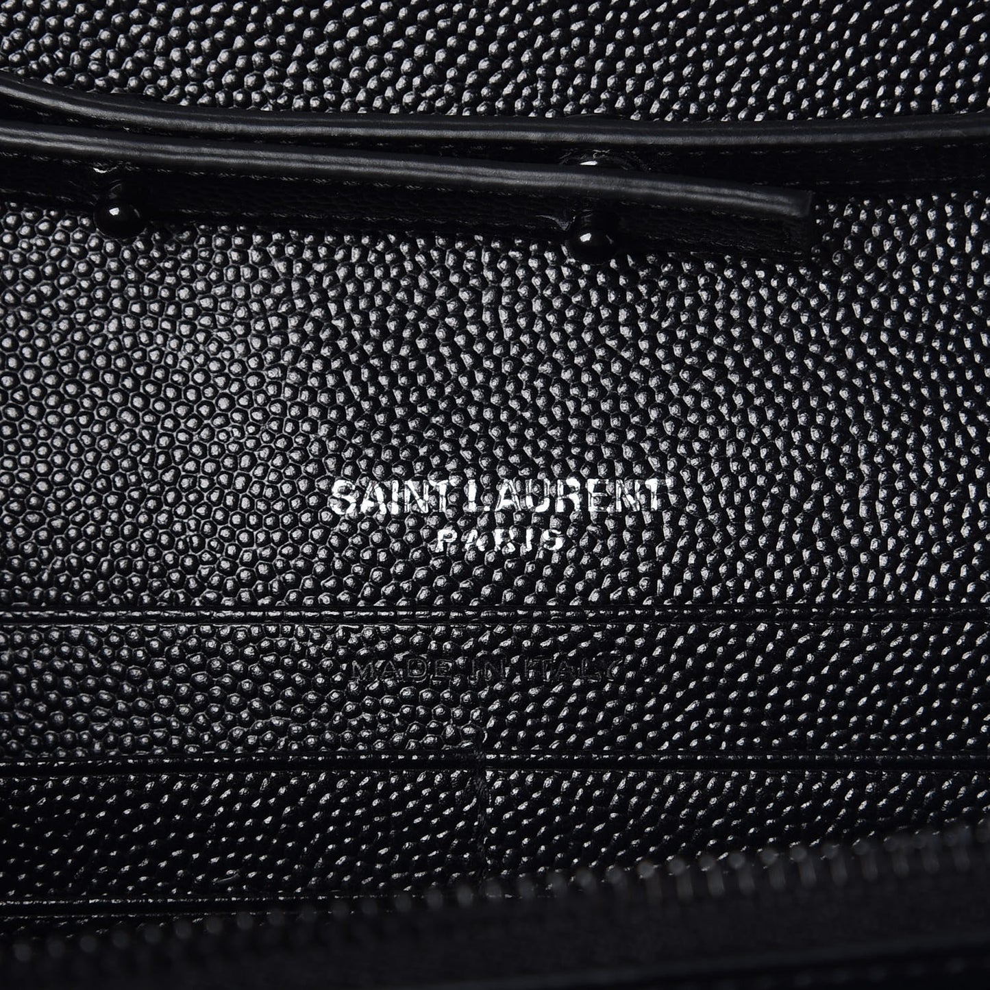 Grain De Poudre Matelasse Chevron Monogram Chain Wallet Black