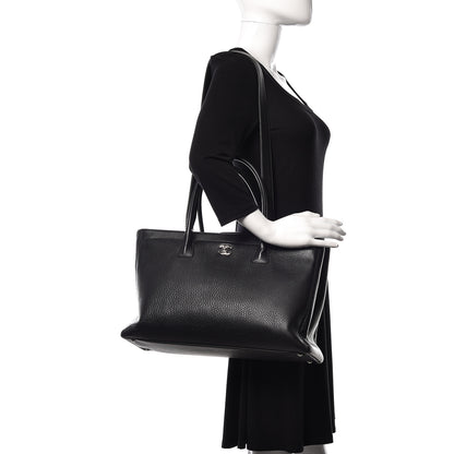 Chanel Deerskin Cerf Executive Shopper Tote Black 2 of 12