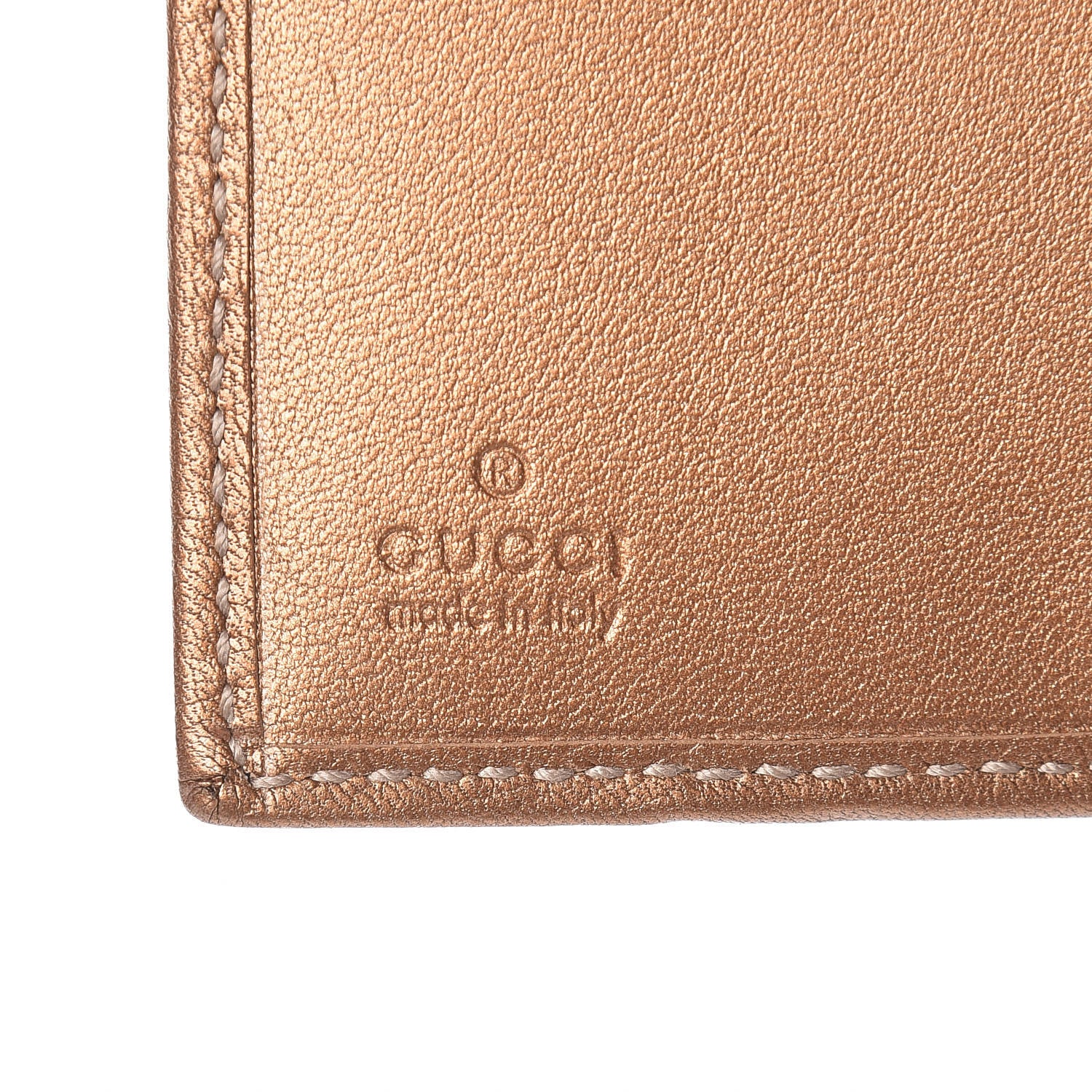 Gucci Monogram Lovely Heart Card Case Gold 7 of 9