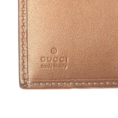 Gucci Monogram Lovely Heart Card Case Gold 7 of 9