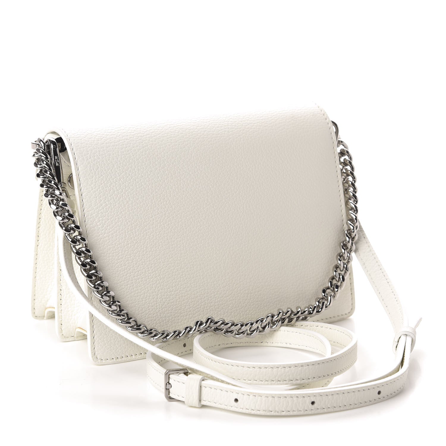 MCM Calfskin Park Avenue Mini Patricia Crossbody Bag White 3 of 10