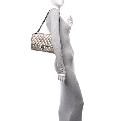 Chanel Metallic Aged Calfskin Quilted 2.55 Reissue 226 Flap Light Pink 2 of 10