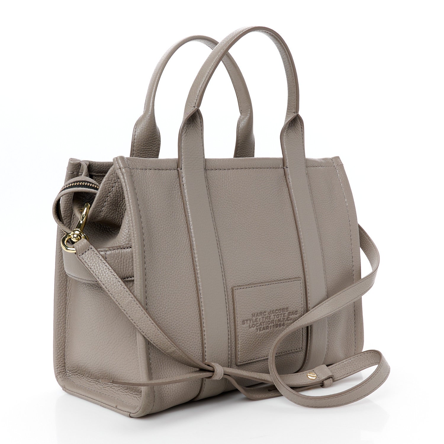 Marc Jacobs Grained Calfskin Medium The Tote Bag Cement 3 of 11