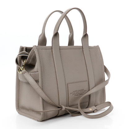 Marc Jacobs Grained Calfskin Medium The Tote Bag Cement 3 of 11