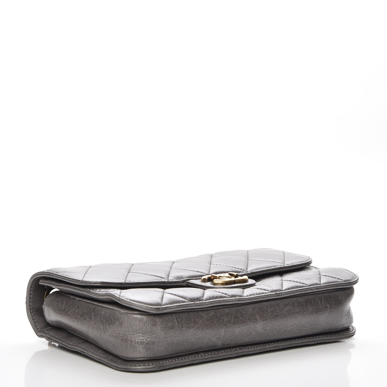 Chanel Aged Calfskin Medium Perfect Edge Flap Grey 4 of 8