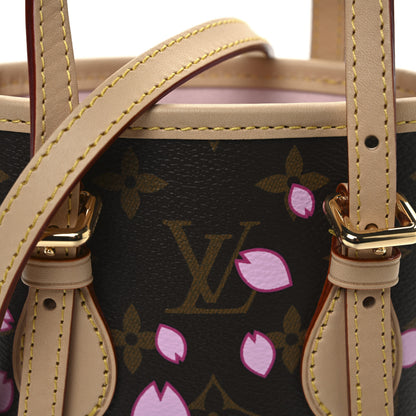 Louis Vuitton LV X TM Monogram Cherry Blossom Nano Bucket Sakura Brown 8 of 10