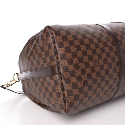 Louis Vuitton Damier Ebene Keepall Bandouliere 55 8 of 10