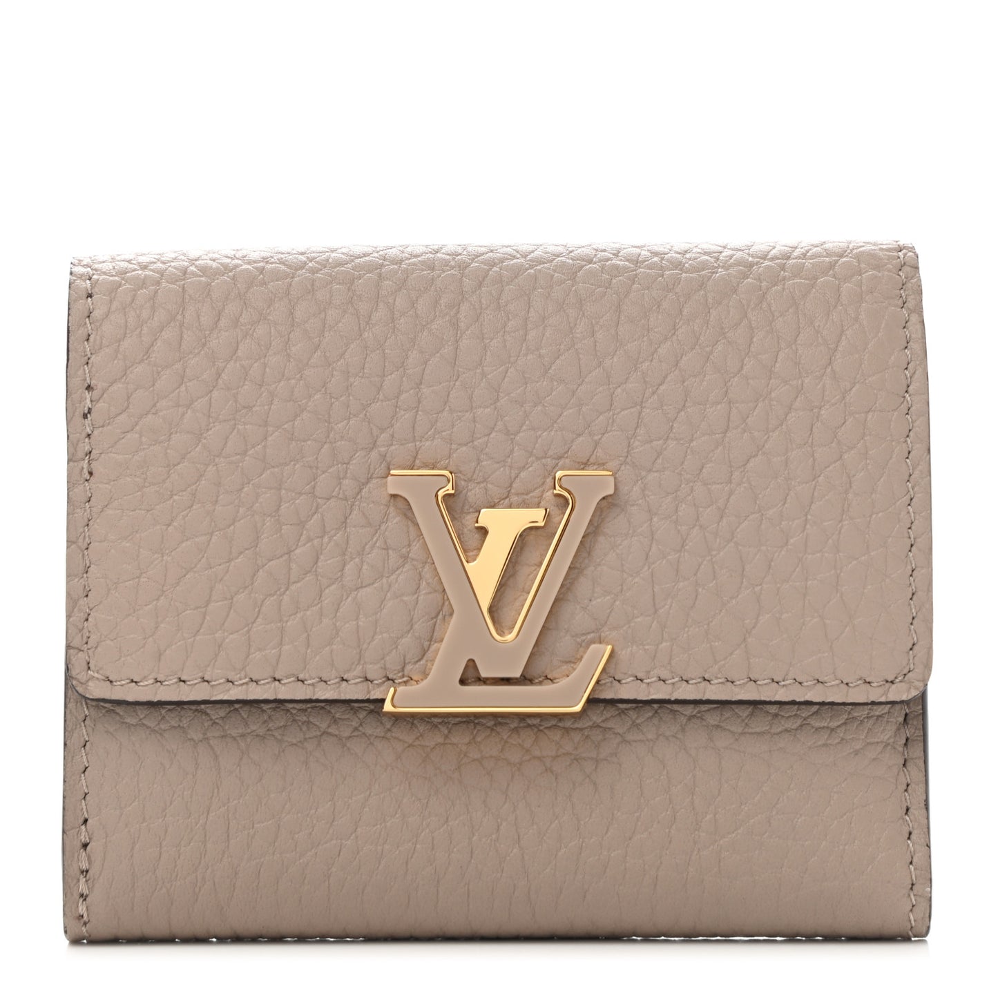 Taurillon Capucines XS Wallet Galet