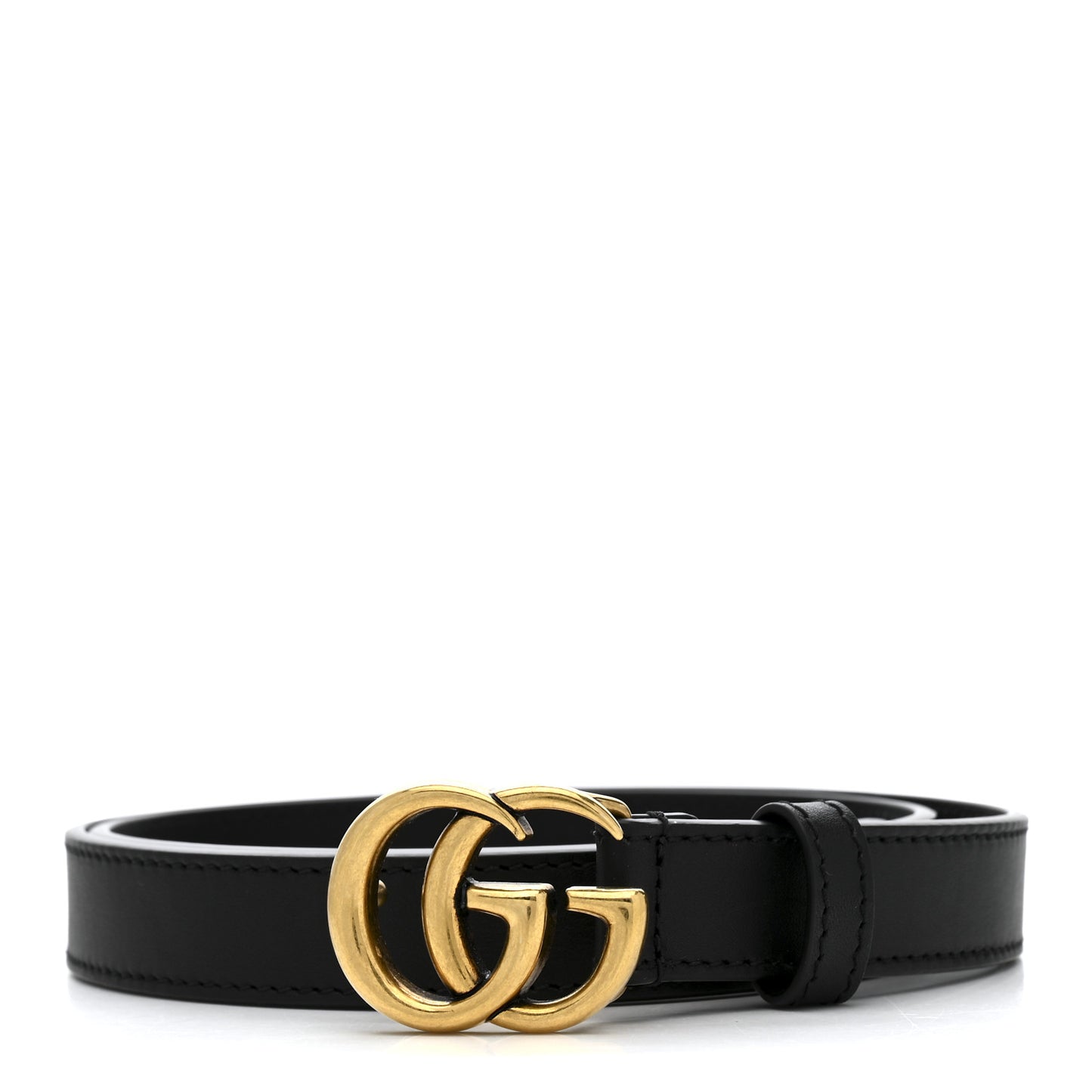 Calfskin Double G 20mm Belt 75 30 Black