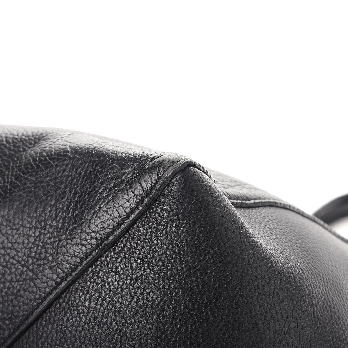 Grained Calfskin Medium Horizontal Cabas Phantom Black