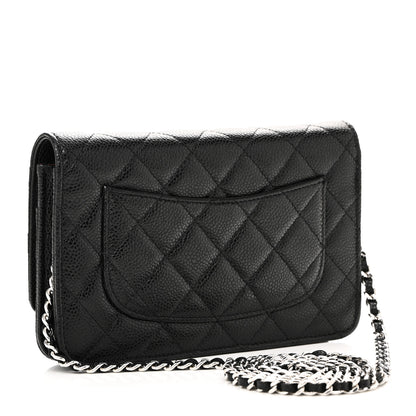 Chanel Caviar Quilted Wallet On Chain WOC Black 3 of 12