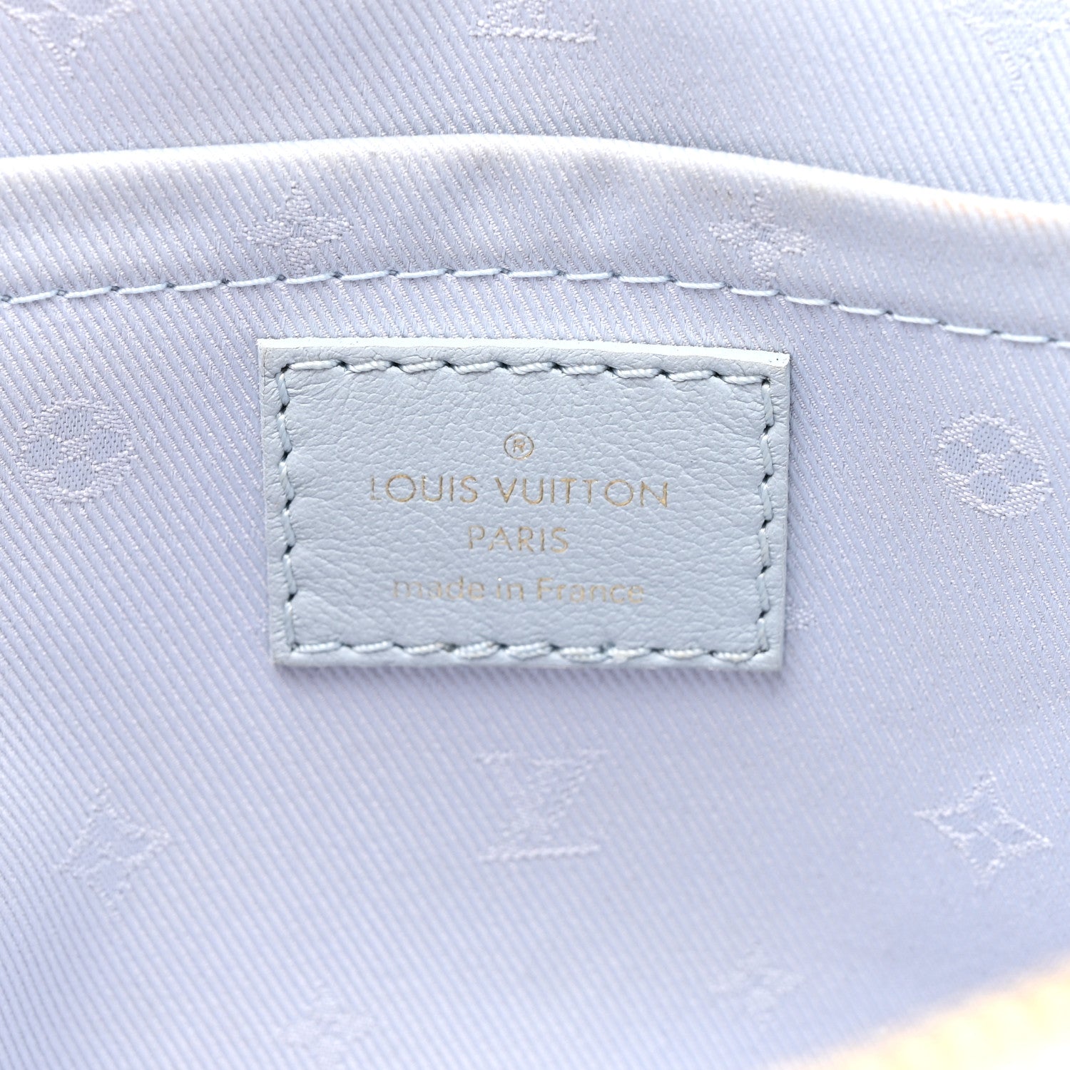 Louis Vuitton Calfskin Bubblegram Alma BB Ice Blue 6 of 10