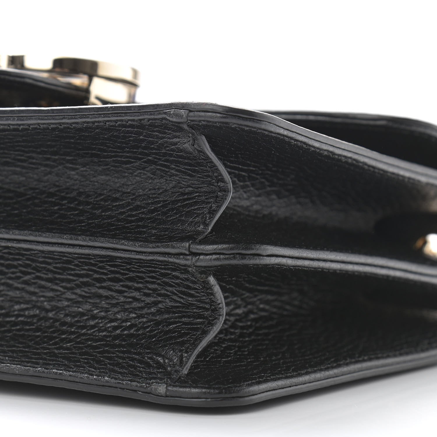 Gucci Dollar Calfskin Small Interlocking G Shoulder Bag Black 10 of 10