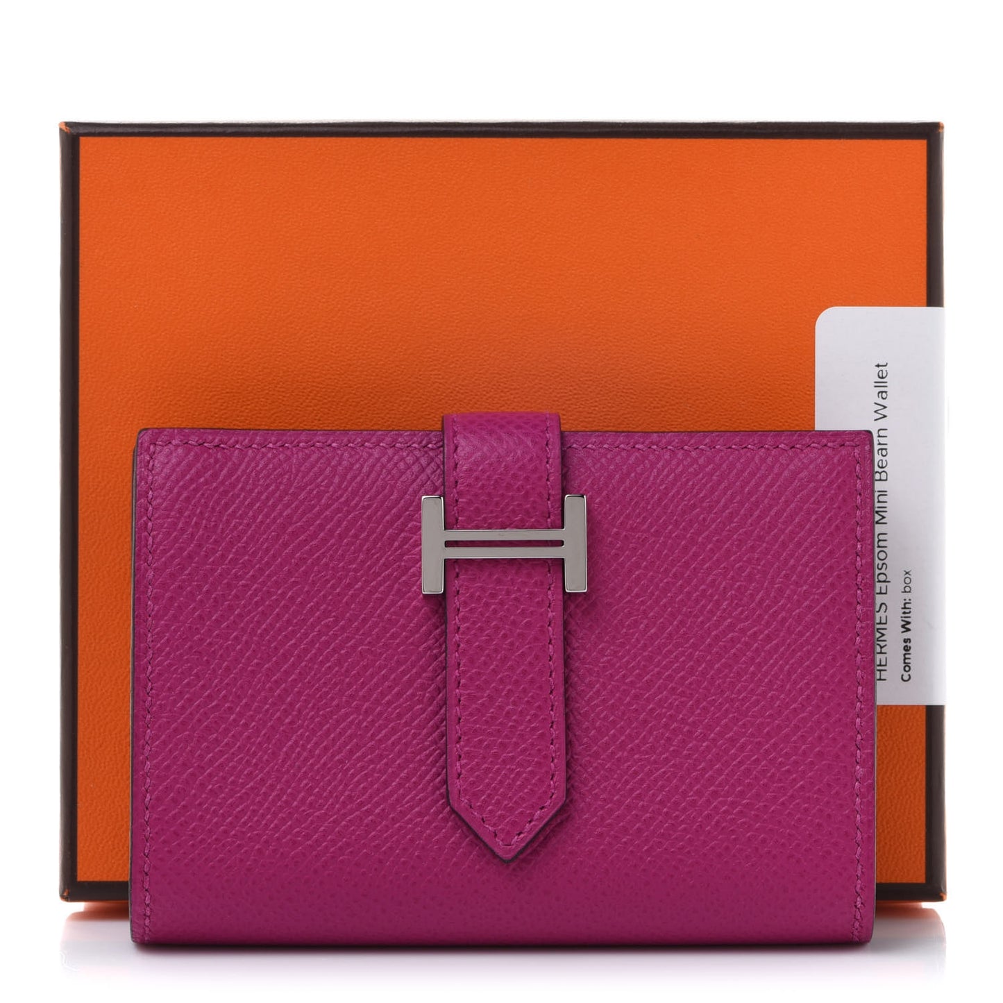 Epsom Mini Bearn Wallet Rose Pourpre