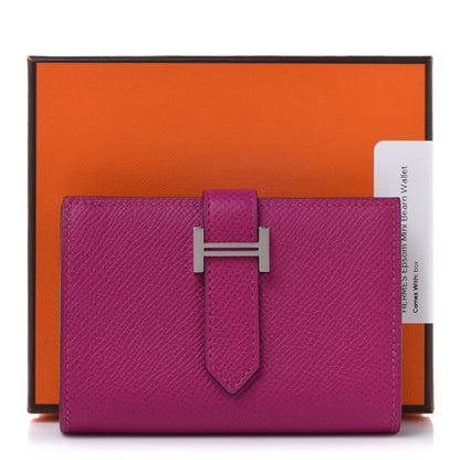 Hermes Epsom Mini Bearn Wallet Rose Pourpre 8 of 8