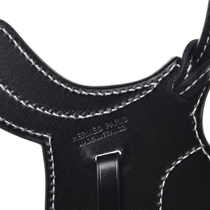 Hermes Box Paddock Selle Horse Saddle Bag Charm Black 3 of 4