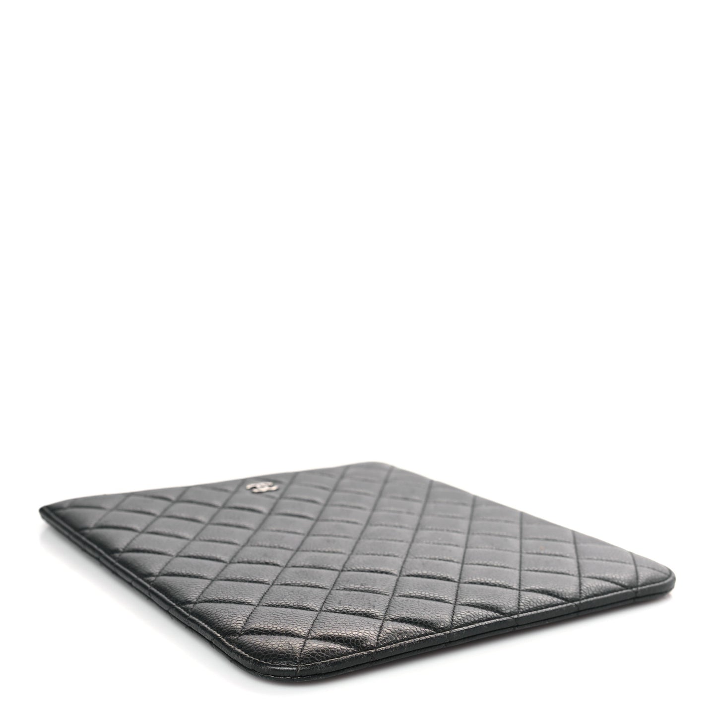 Caviar Quilted iPad Case Black