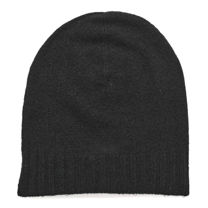 Chanel Cashmere CC Beanie Hat Black 3 of 6