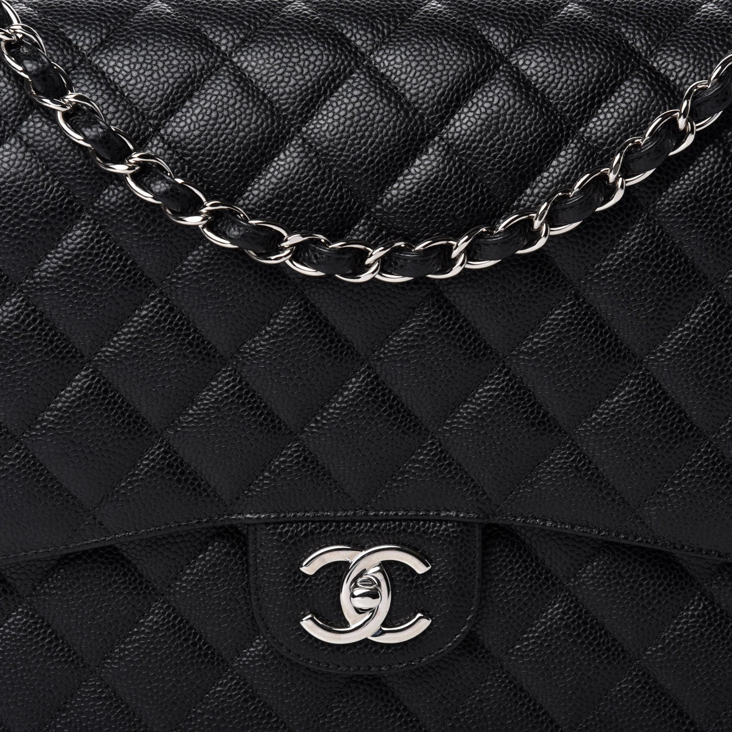Chanel Caviar Quilted Maxi Double Flap Black 10 of 11